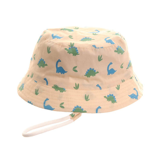 Blue/Green Dinos Sun Hat: 0-12 months