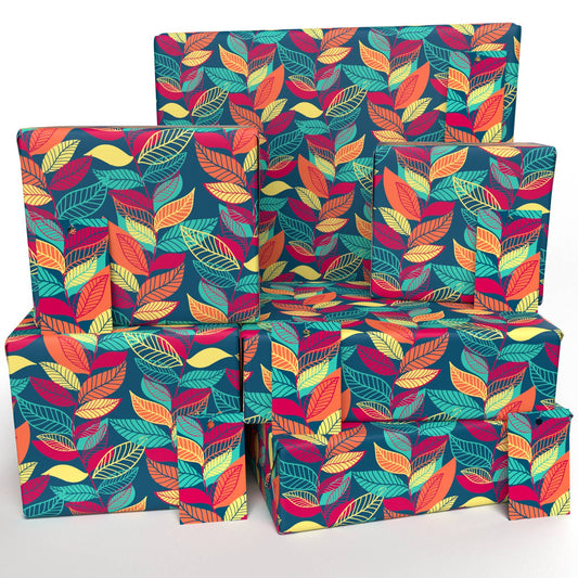 Autumn Leaves Wrapping Paper • ECO Friendly • UK Made