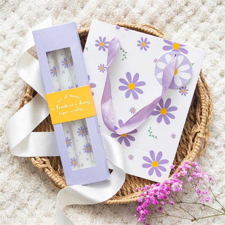 23cm Medium Purple Daisy Gift Bag