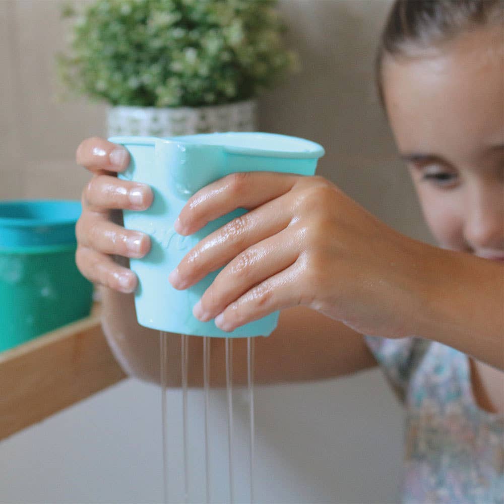 Scrunch Mini Bath Buckets: Blue Lagoon/Teal/Blue Sky