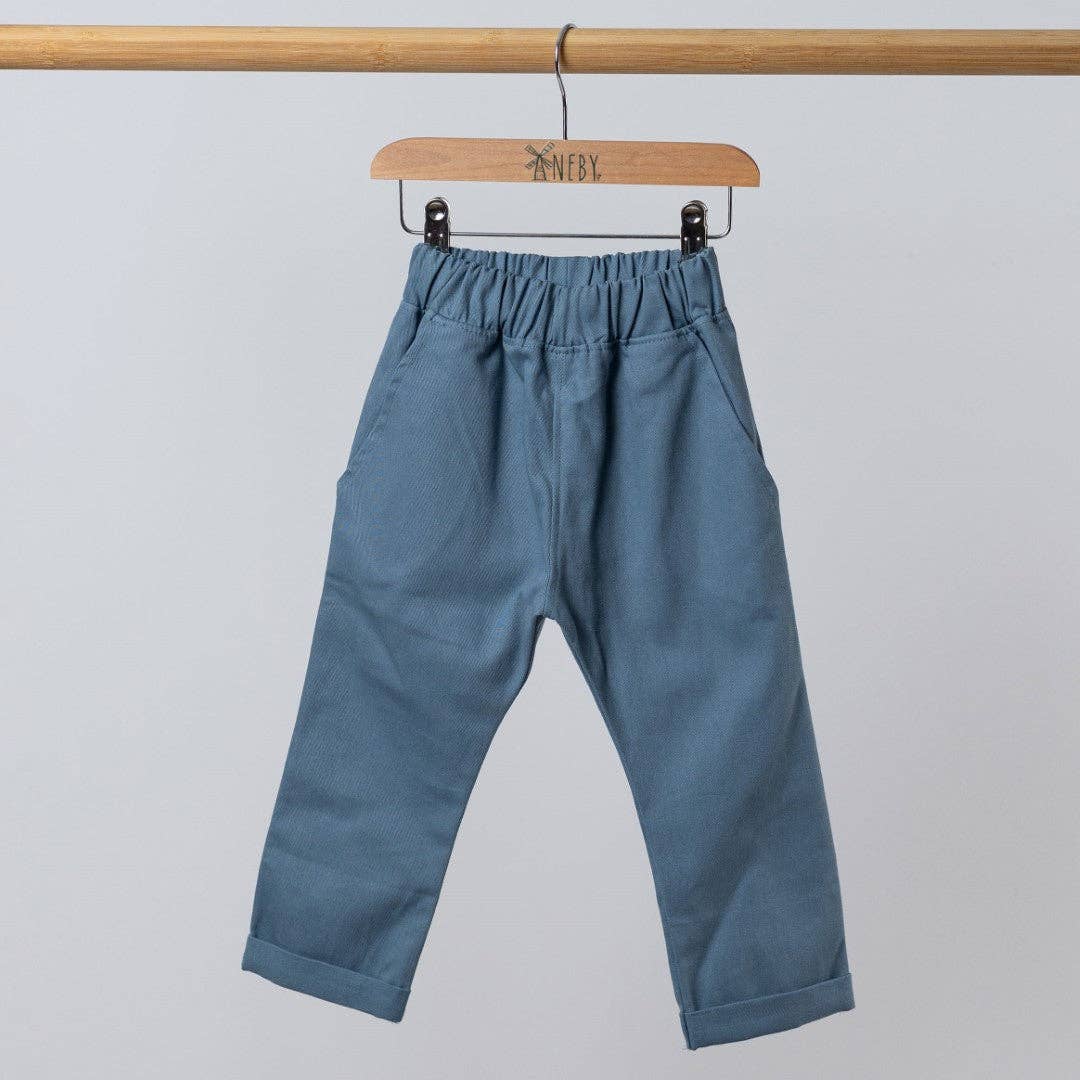 Trousers: Slate Blue / 12-18m