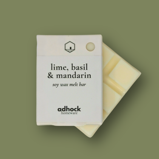 Lime, Basil & Mandarin - Soy Wax Melt Bar 80g
