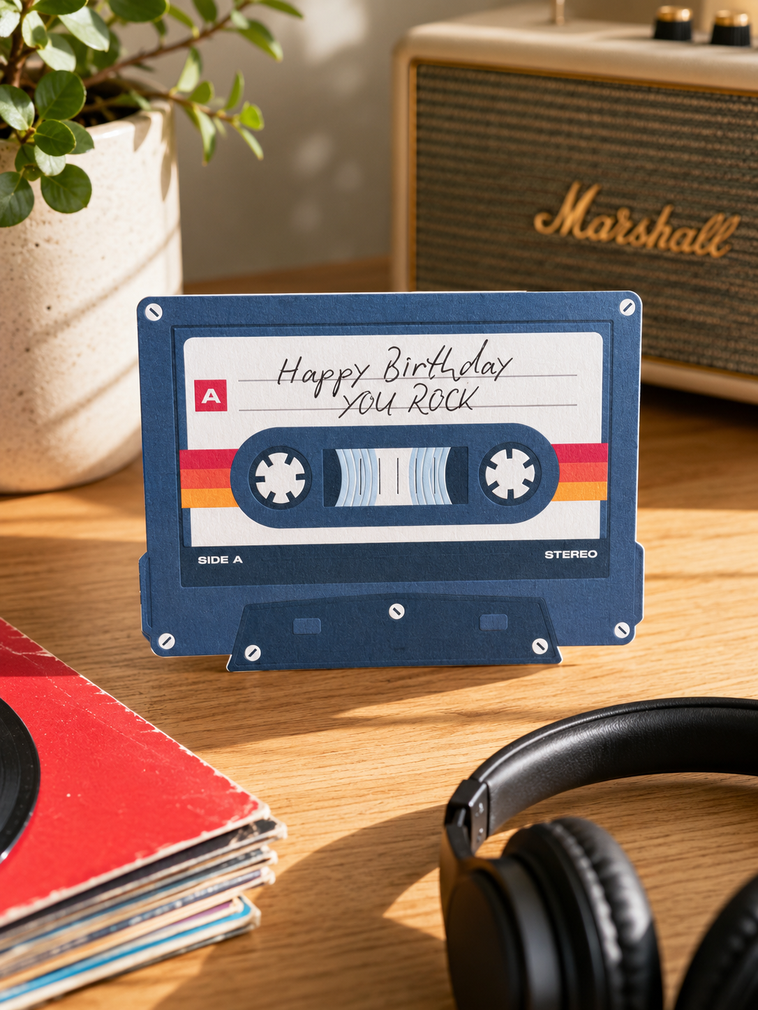 Happy Birthday Cassette Card