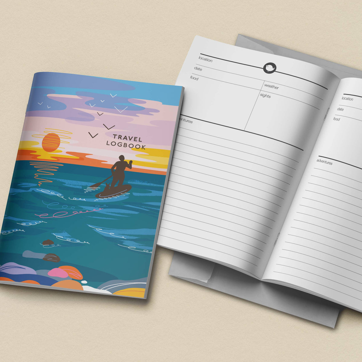 Travel Logbook Paddleboarding - Adventure Journal
