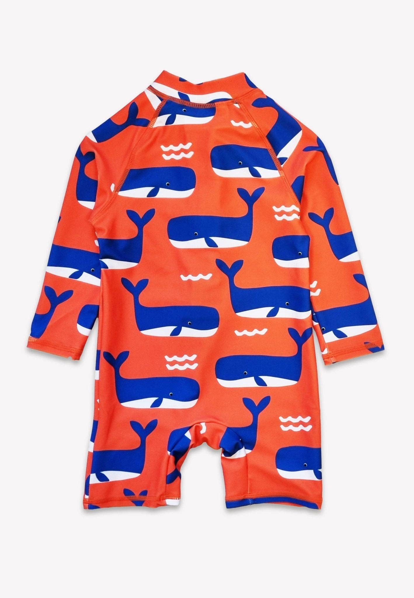 Whale Waves Print Baby Long-Sleeved Swimsuit: 12-18m 86cm