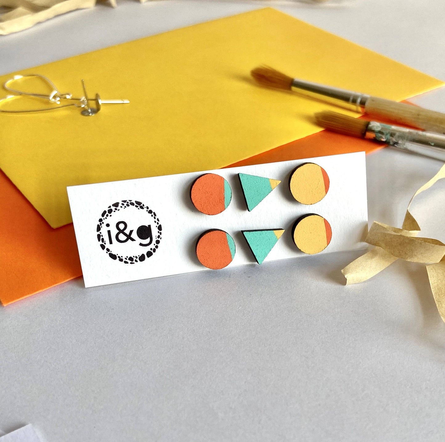 Retro 70’s Inspired Mini Studs in Classic