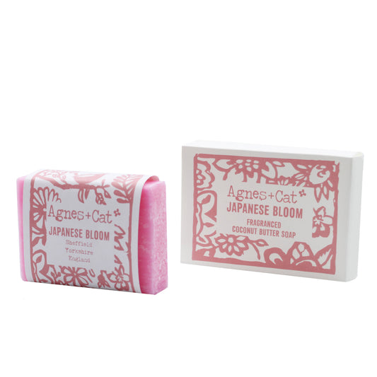 Japanese Bloom 140g Coconut Butter Soap - Agnes and Cat