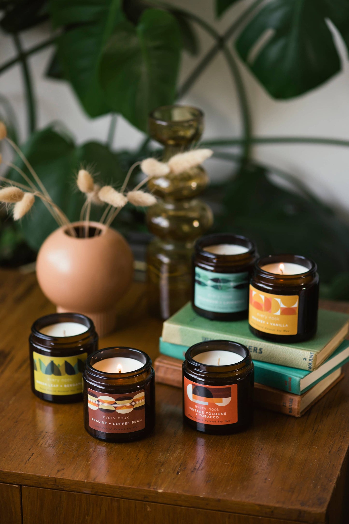 Every nook small scented soy candle: Patchouli + Nectar