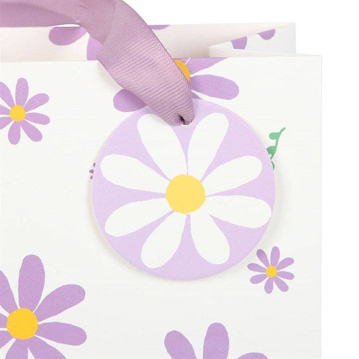 23cm Medium Purple Daisy Gift Bag