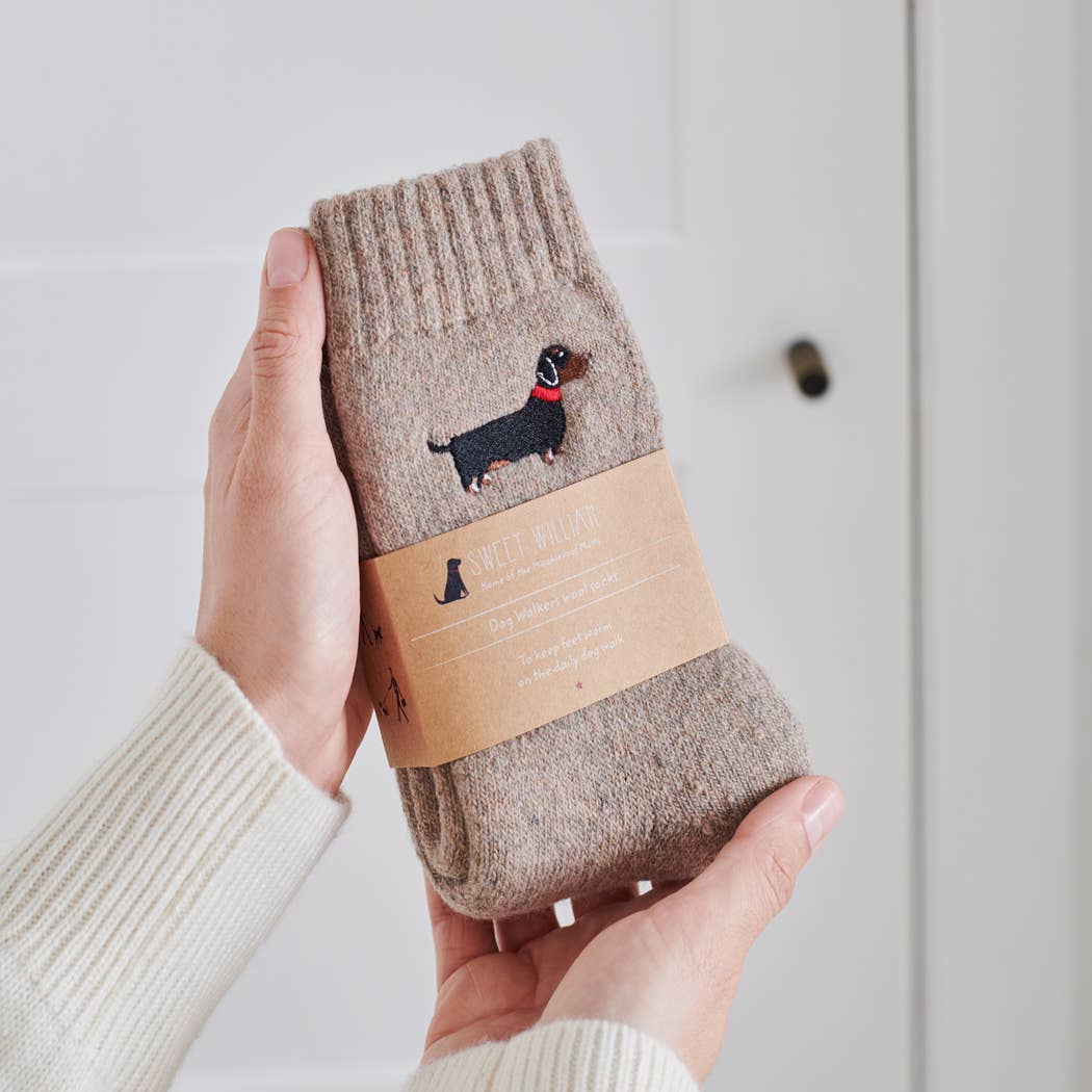 Dog Walking Socks - Dachshund