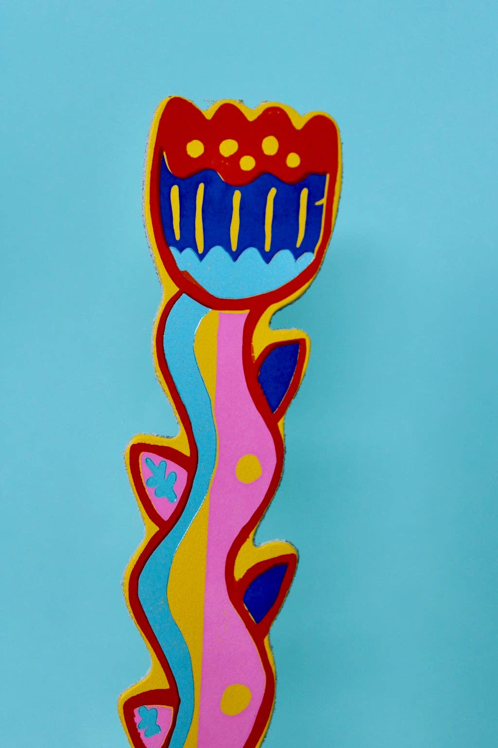 Tulip Bookmark: Yellow