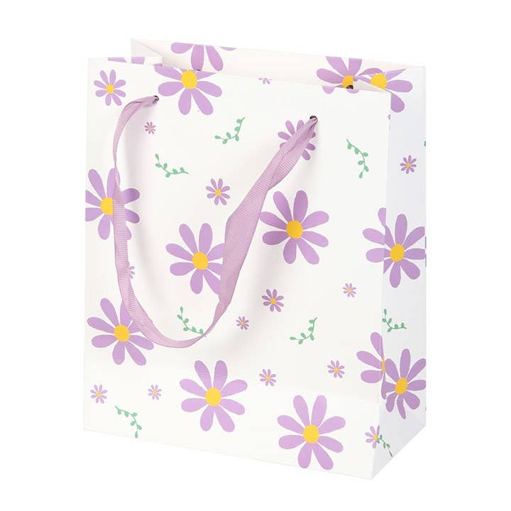 23cm Medium Purple Daisy Gift Bag