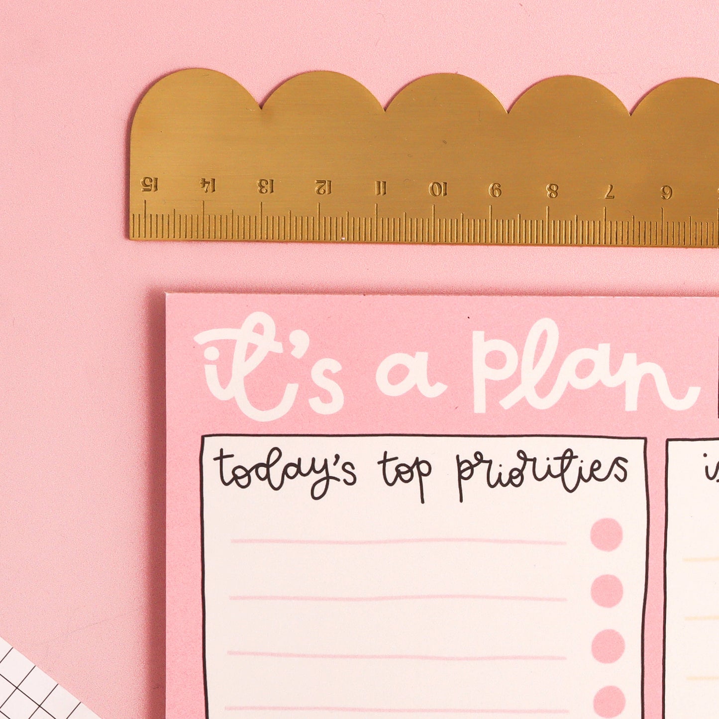 A5 notepad - daily planner - it’s a plan