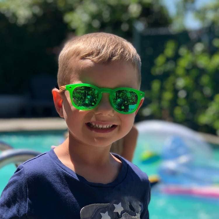 Kids Cat Eye (3 to 9 years): Green Mirror
