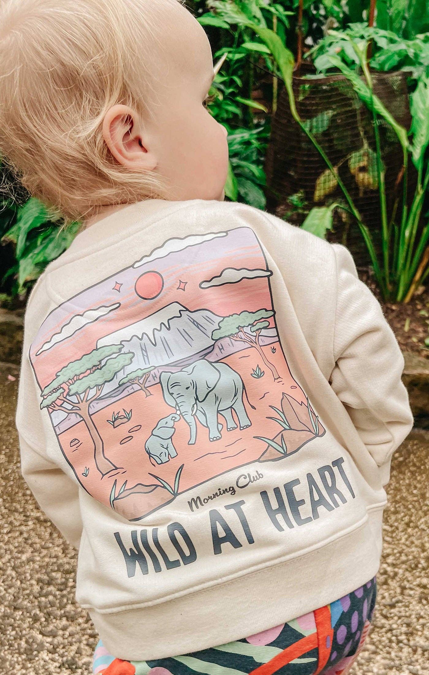 Wild At Heart Organic Cotton Childrens Sweatshirt: Natural* / 3-4 Years