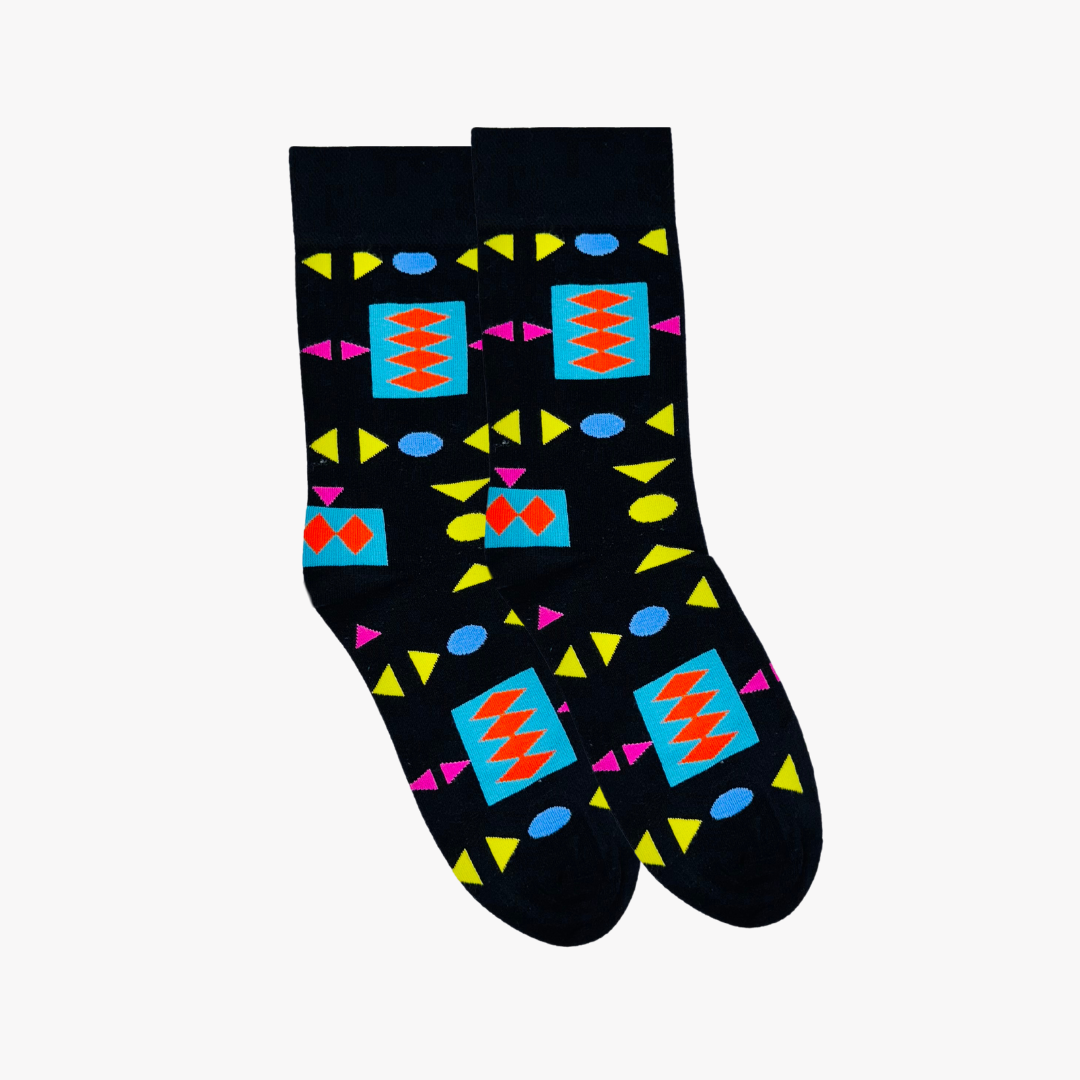 Retro Black Socks M