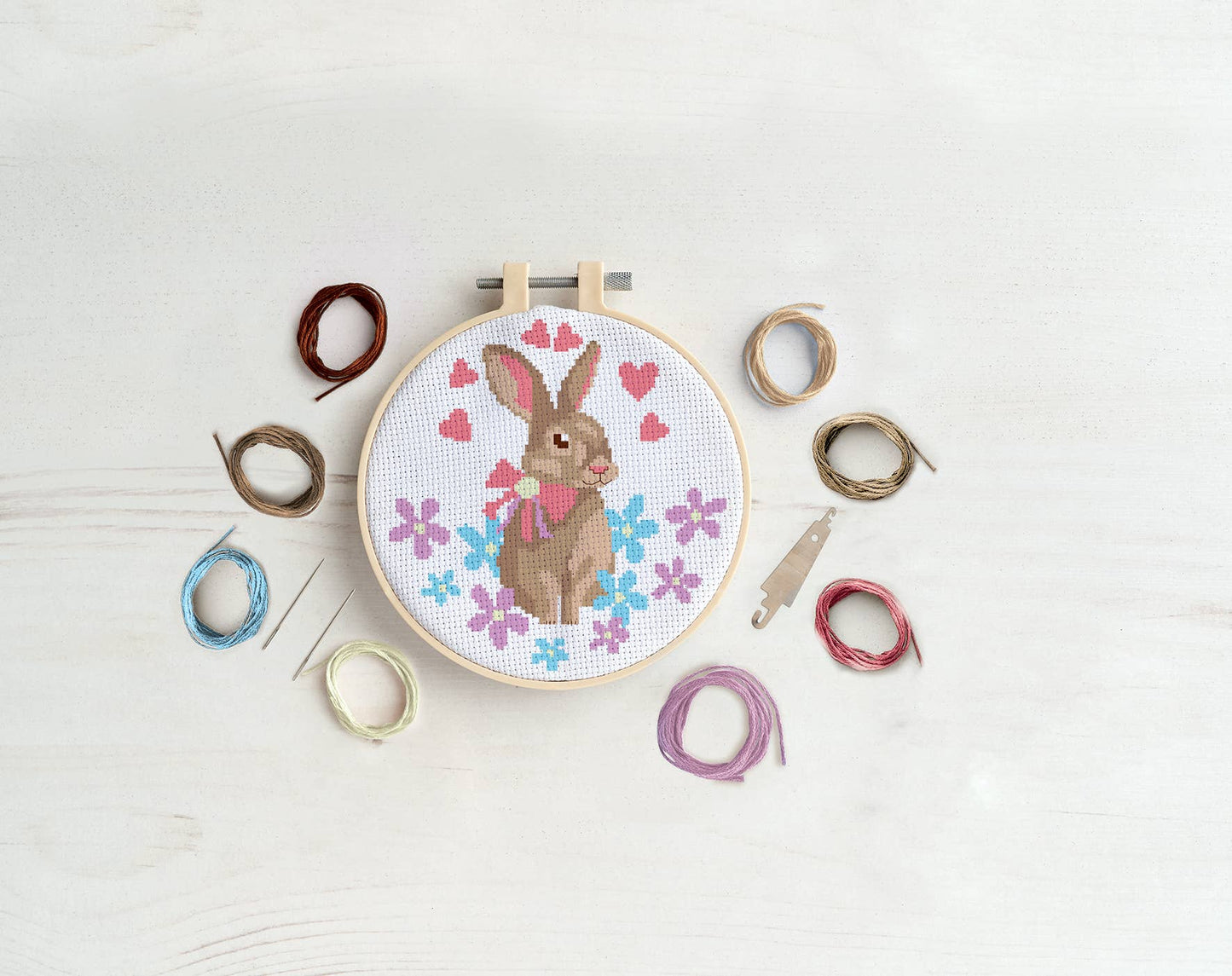 Simply Make Cross Stitch Craft Kit Bunny Design