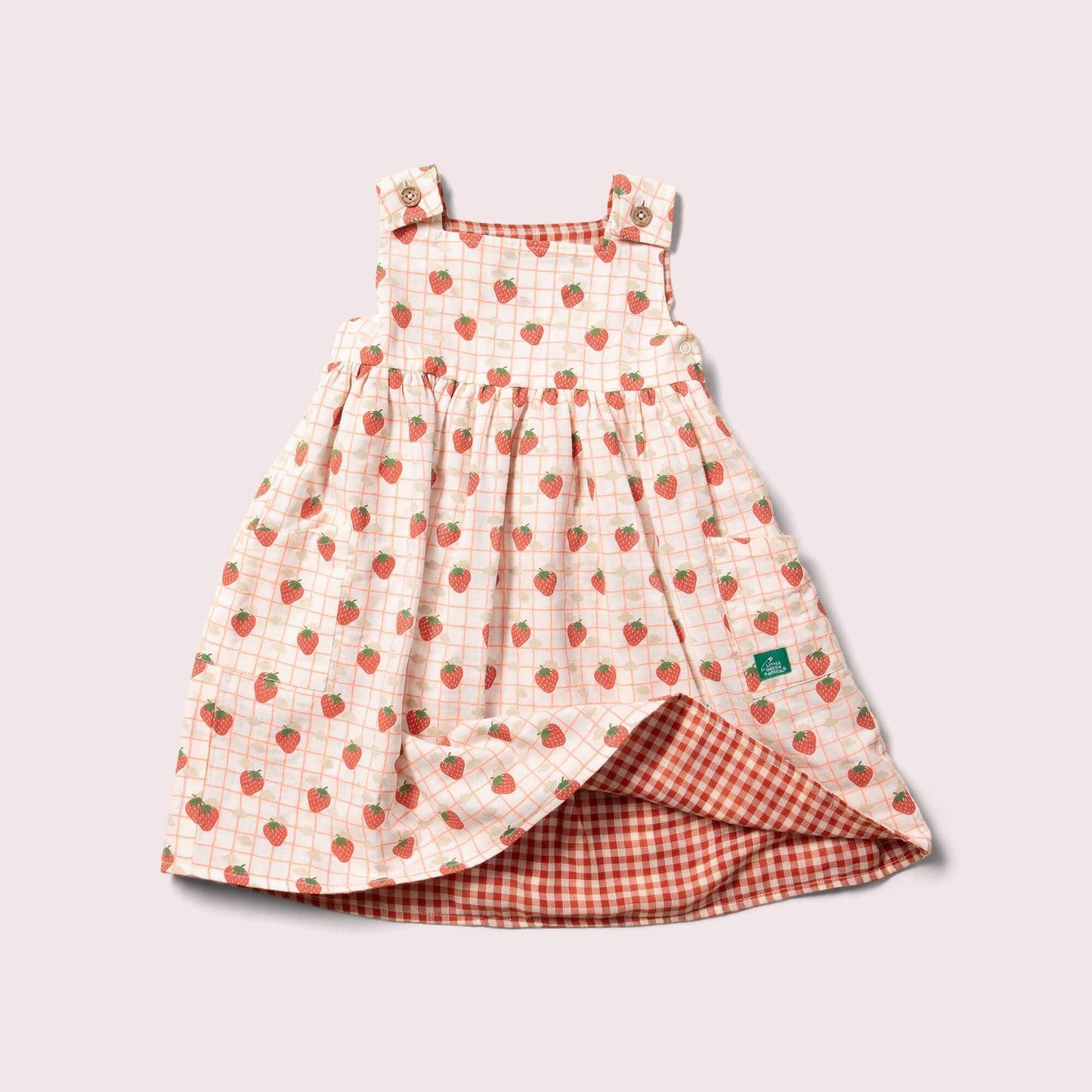 18-24m Strawberry Days Reversible Pinny Dress