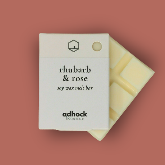 Rhubarb & Rose - Soy Wax Melt Bar 80g