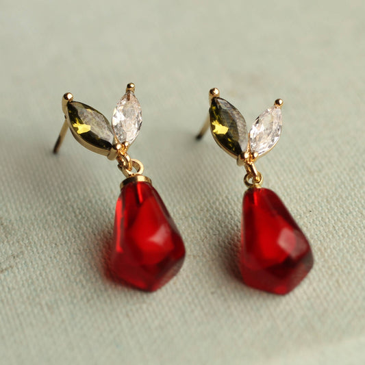 Pomegranate Seed Earrings