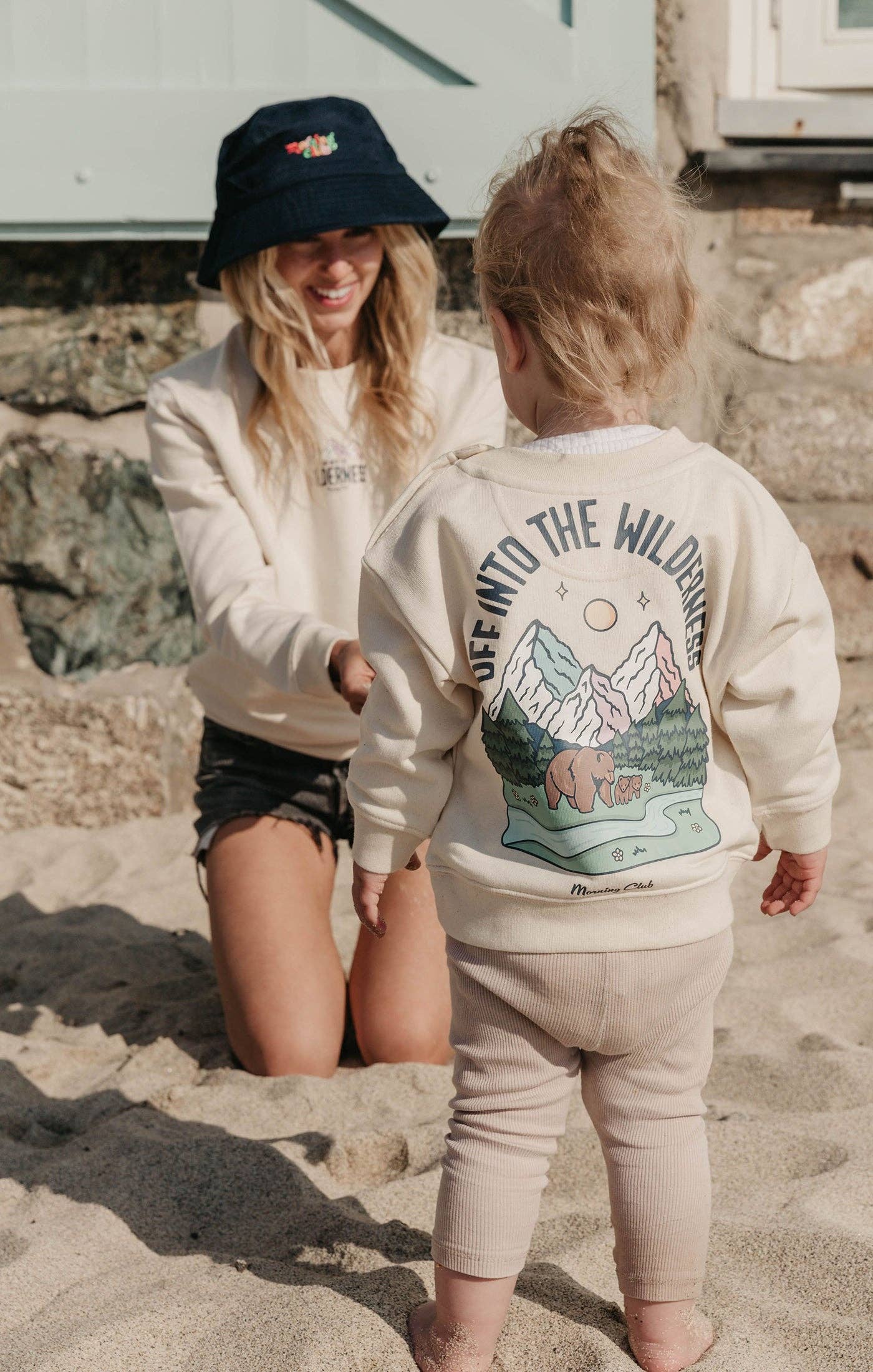 Into The Wilderness Organic Cotton Childrens Sweatshirt: Natural* / 5-6 Years