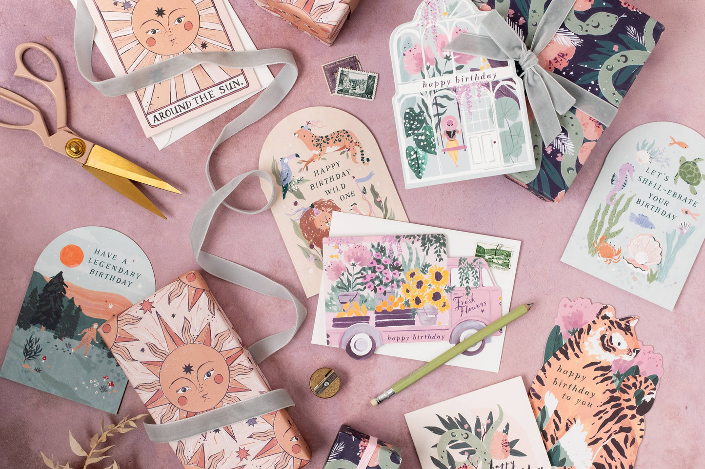 Flower Truck Birthday Card - Sister Paper
