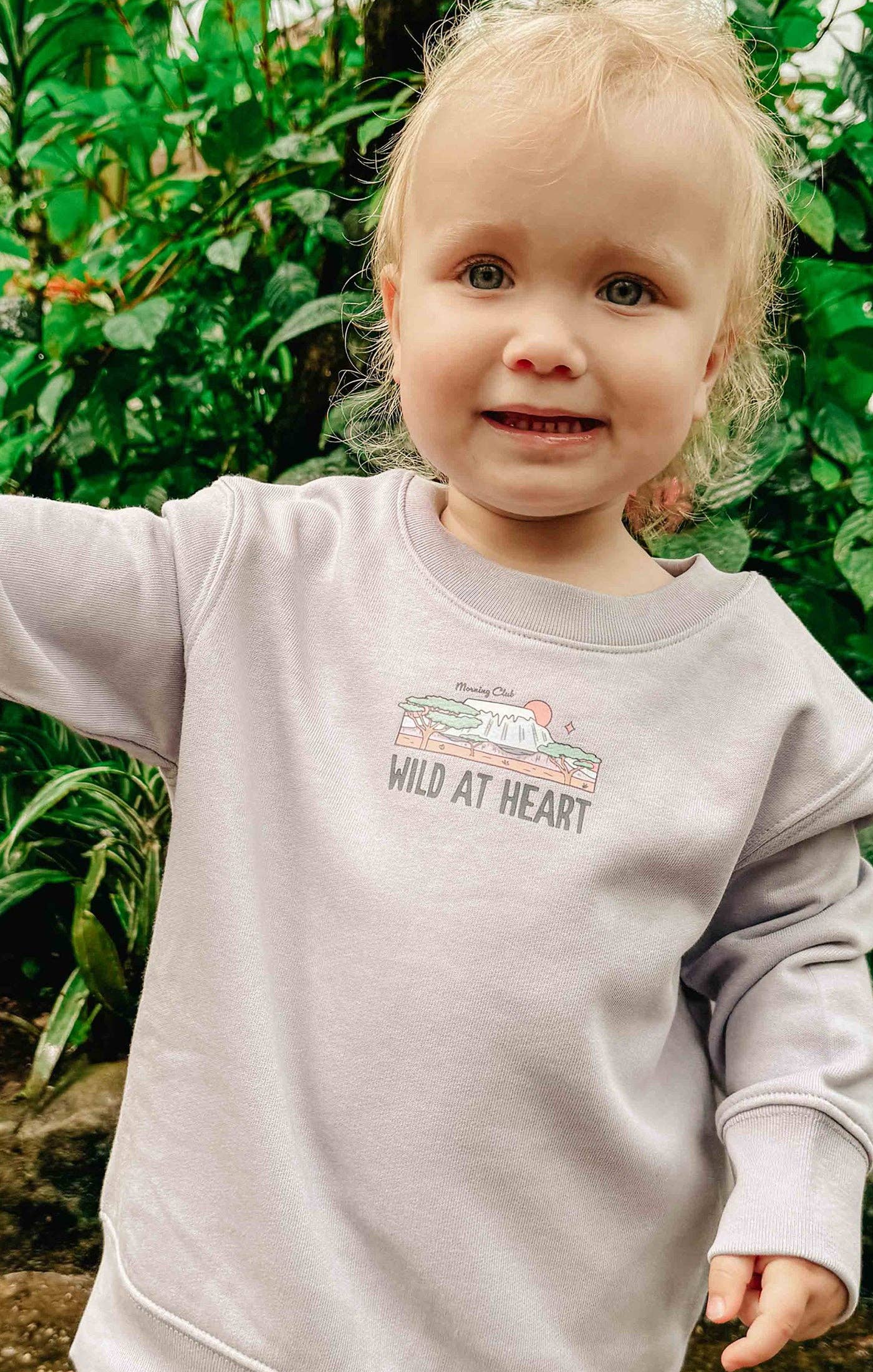 Wild At Heart Organic Cotton Childrens Sweatshirt: Natural* / 3-4 Years