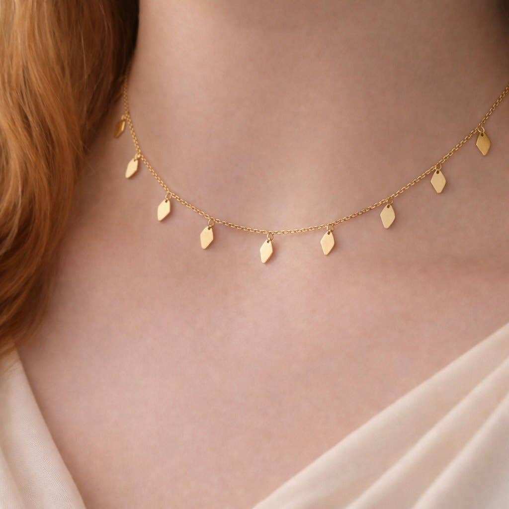 Augusta Layering Drop Choker Necklace