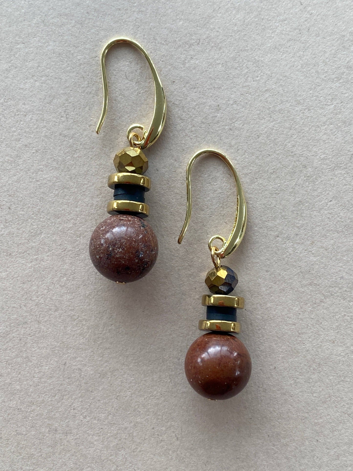 Gist - Semi precious Gem stone and crystal drop earrings