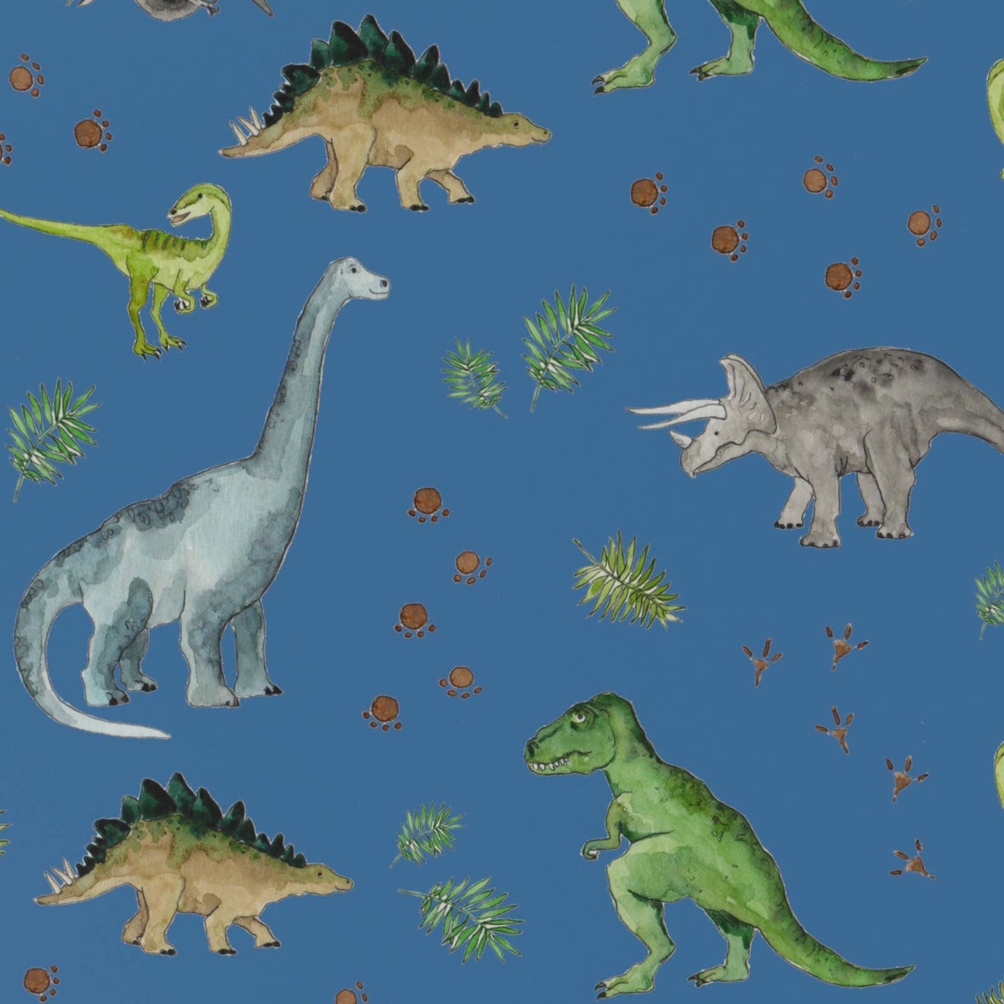 Childrens Blue Dinosaurs  • ECO Friendly  • UK Made