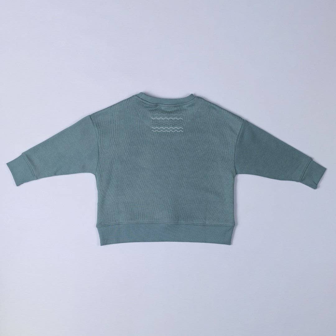 Sweatshirt | Blue Sunrise: Steel Blue / 5-6y