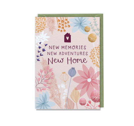New Memories, New Home Greeting Card: Naked and Nested