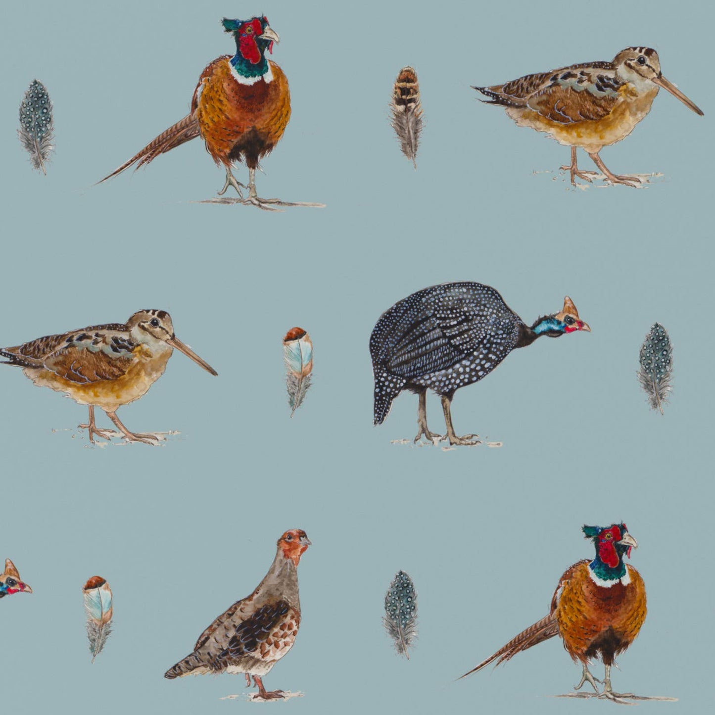 Game Birds Wrapping Paper • ECO Friendly • UK Made
