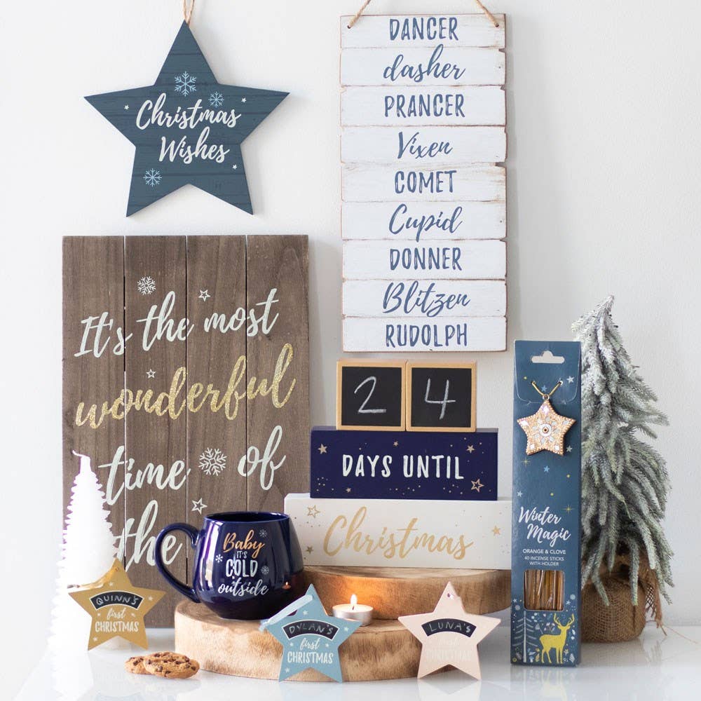 Most Wonderful Time of the Year Wooden Christmas Plaque