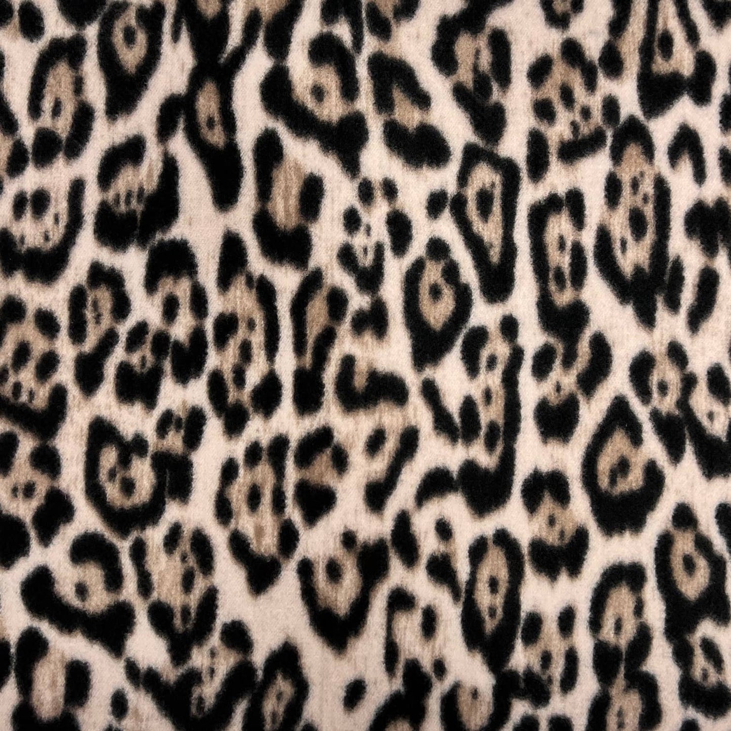 Classic leopard winter scarf with tassels on each end: Brown Classic