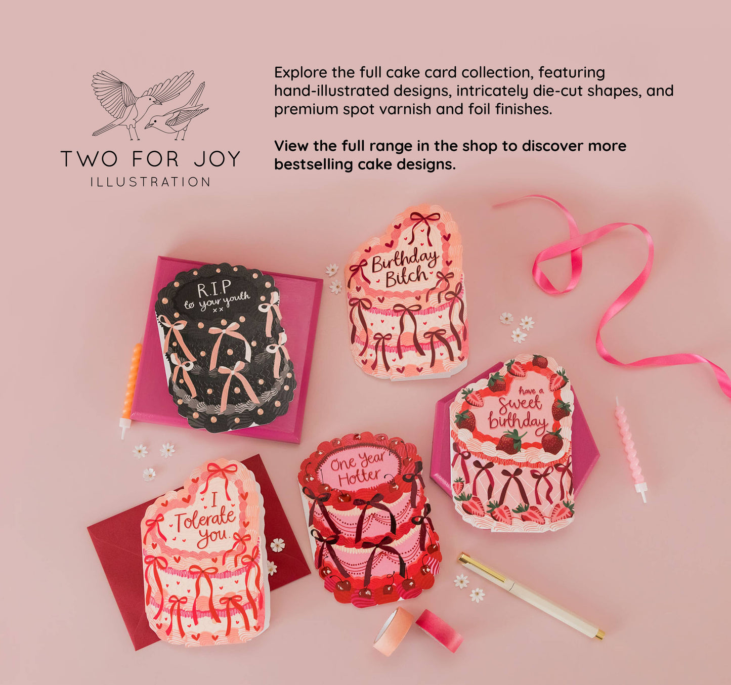 Baby in Bloom - Cake Shaped Greeting Card for Baby Shower