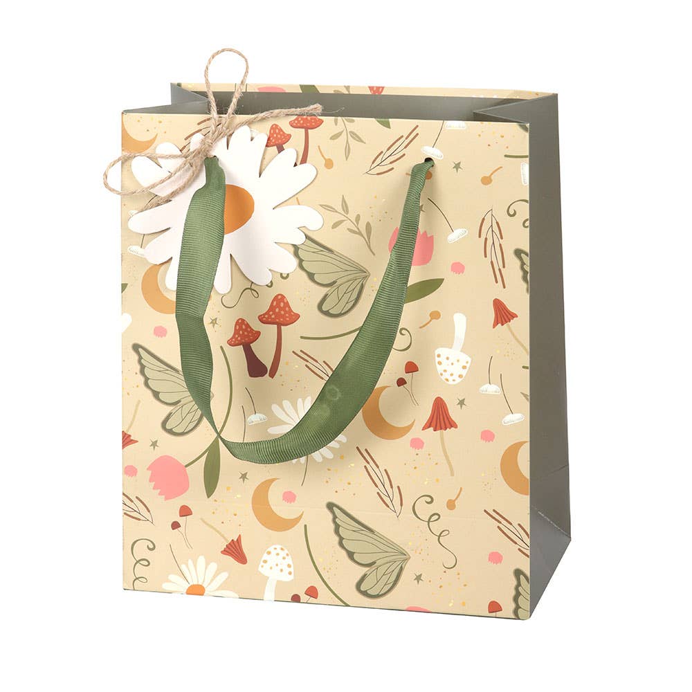23cm Medium Fairy Folklore Print Gift Bag