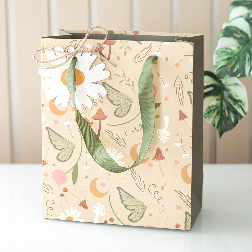23cm Medium Fairy Folklore Print Gift Bag
