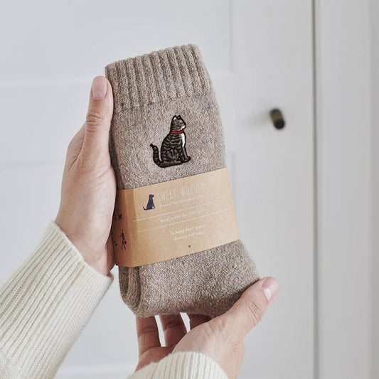 Tabby Cat Wool Socks