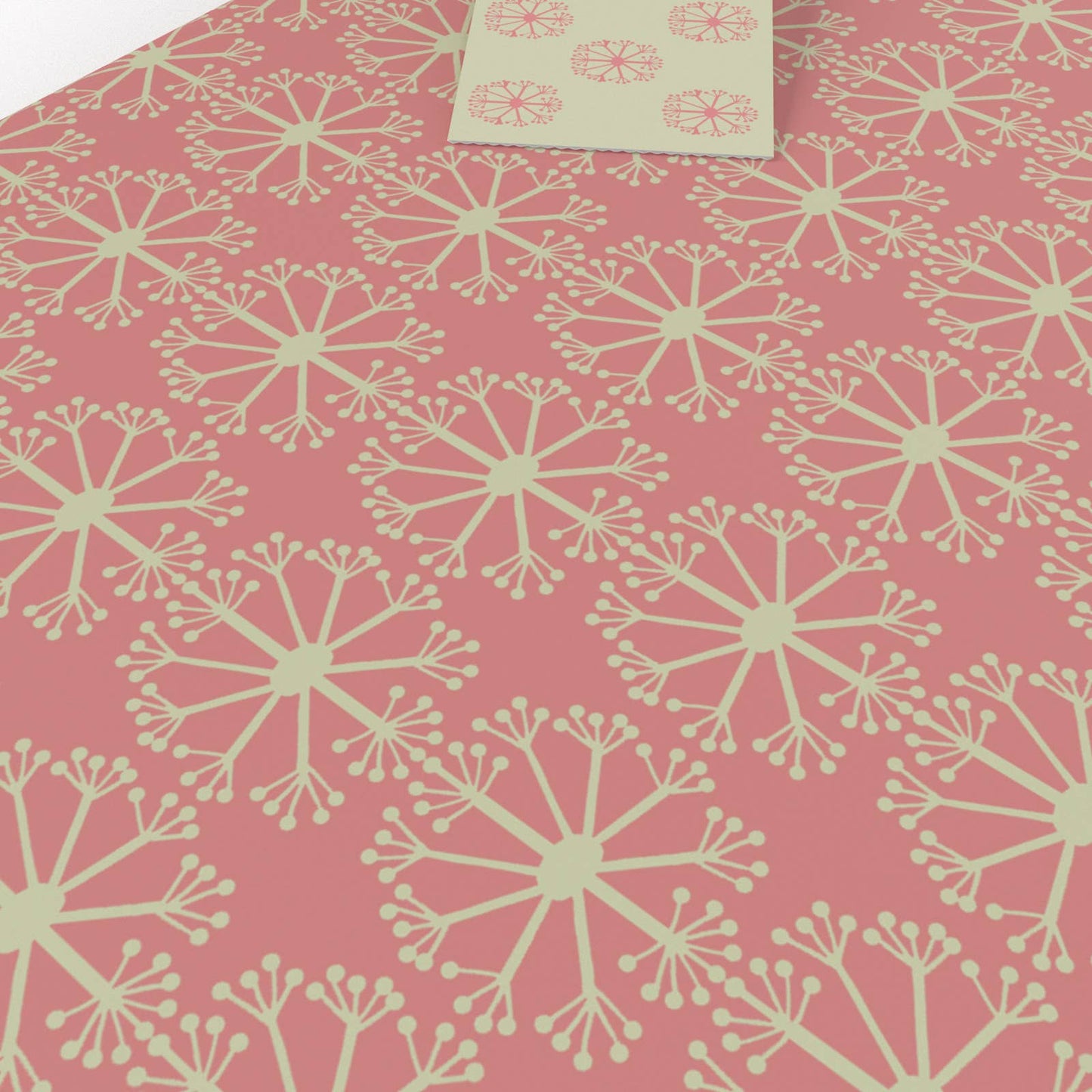Pink Ditsy Ditsy Wrapping Paper • ECO Friendly • UK Made