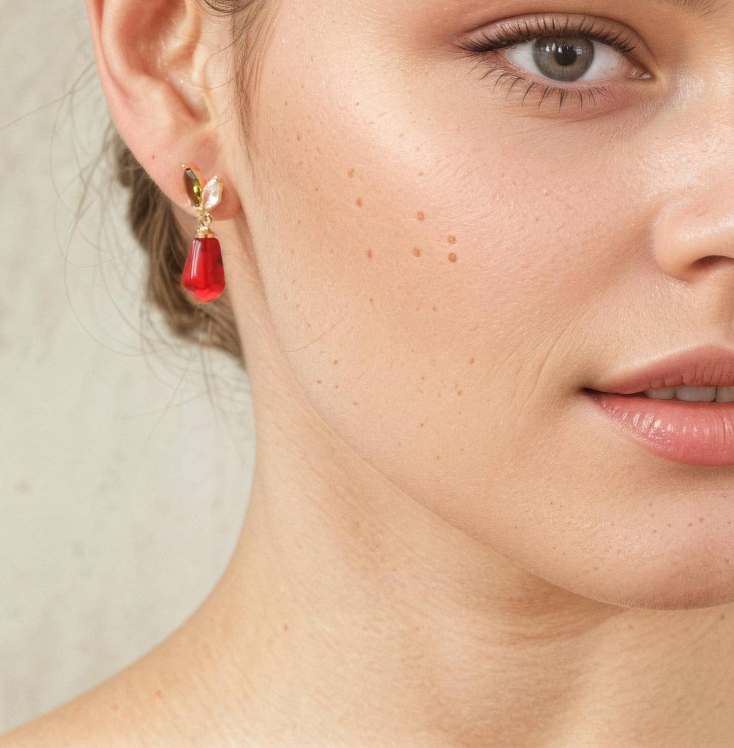 Pomegranate Seed Earrings