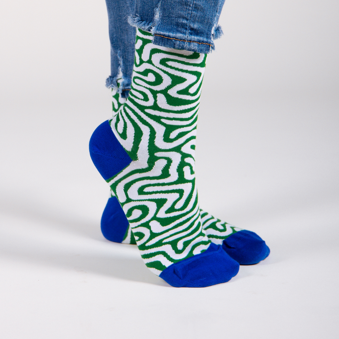Roots Green Socks: M