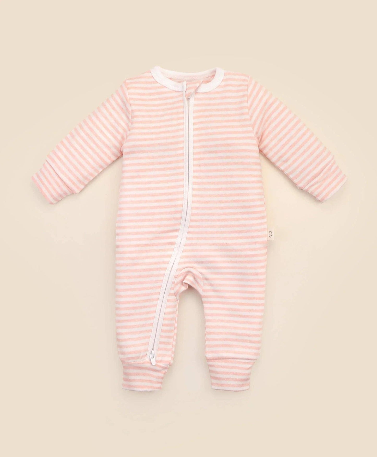 Lūmmi Organic Cotton Growsuit - Pink Stripes