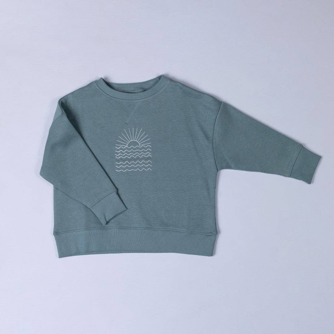 Sweatshirt | Blue Sunrise: Steel Blue / 18-24m