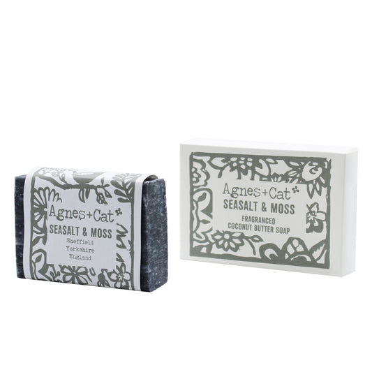 140g Coconut Butter Soap - Sea Salt and Moss