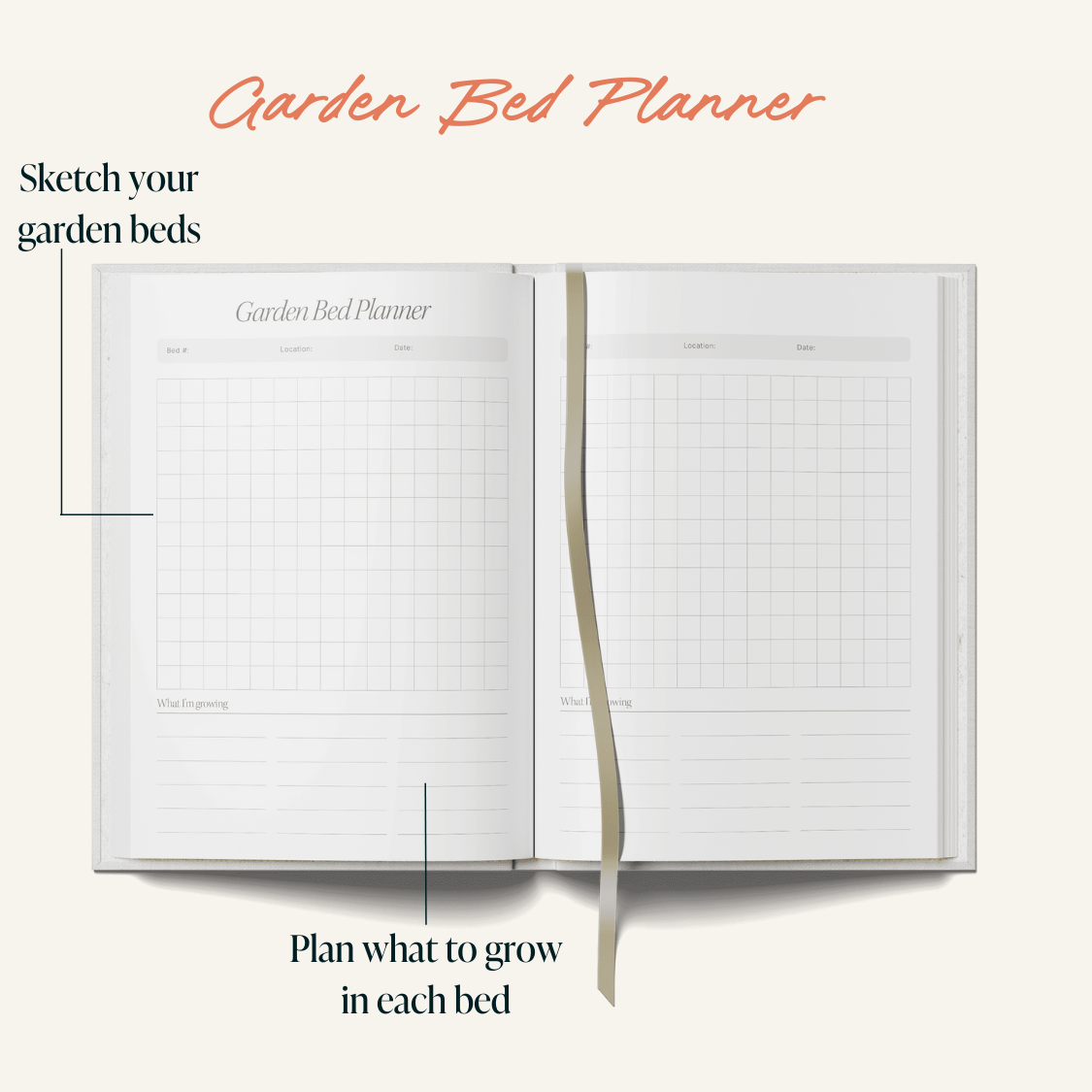 Gardening Guided Journal Bloom | Hardcover Planner | A5