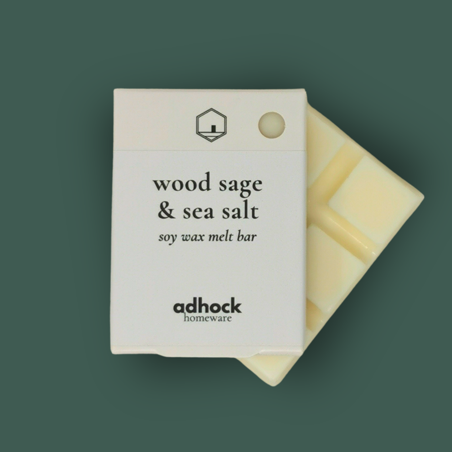 Wood Sage & Sea Salt - Soy Wax Melt Bar 80g