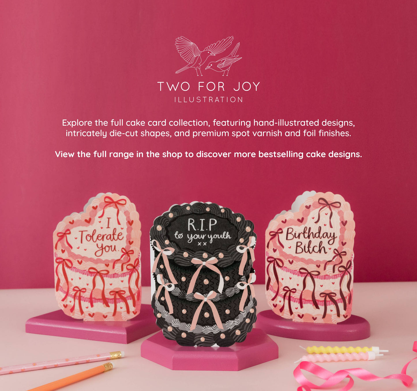 Sweet Birthday - Strawberry Birthday Cake Shaped Card
