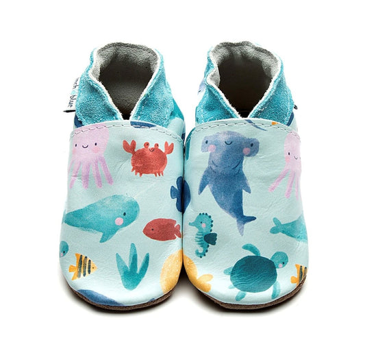 Inch Blue Shoes 6-12mths - Ocean